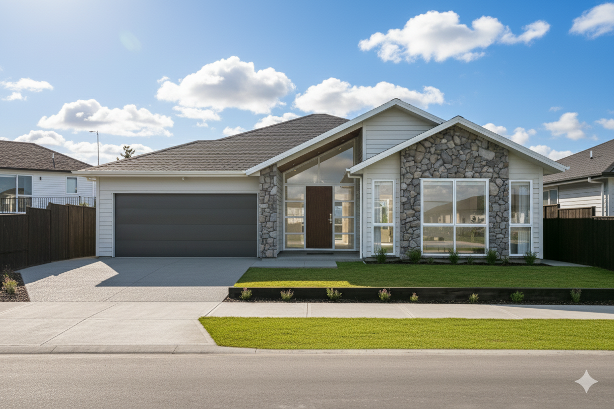 Modern residential property exterior maintained by Clean and Fix Auckland